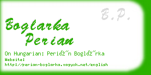 boglarka perian business card